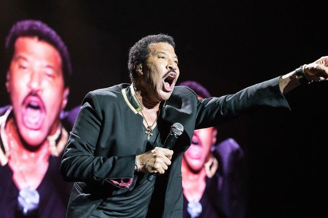Lionel Richie in concert at the Manchester Arena