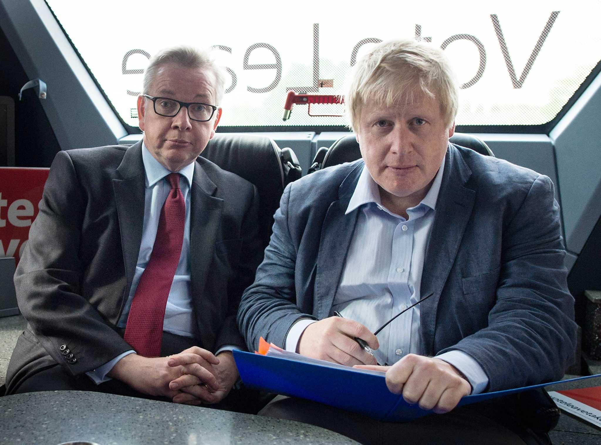 Gove stabbed his fellow Brexit campaigner in the front, just two hours before Boris was due to launch his leadership bid