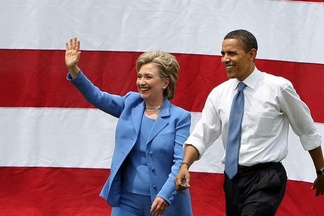 Clinton campaigns for Obama during 2008 presidential run <em>Mario Tama/Getty</em>
