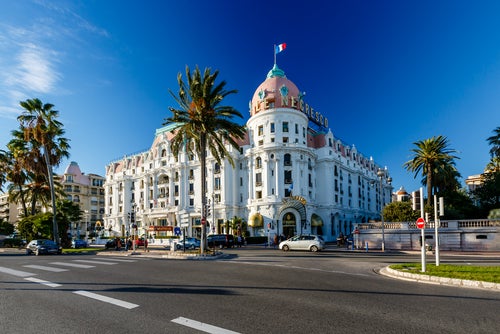 The Hotel Negresco on the Promenade des Anglais