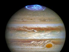 Jupiter 'puts on fireworks display' as space probe approaches planet
