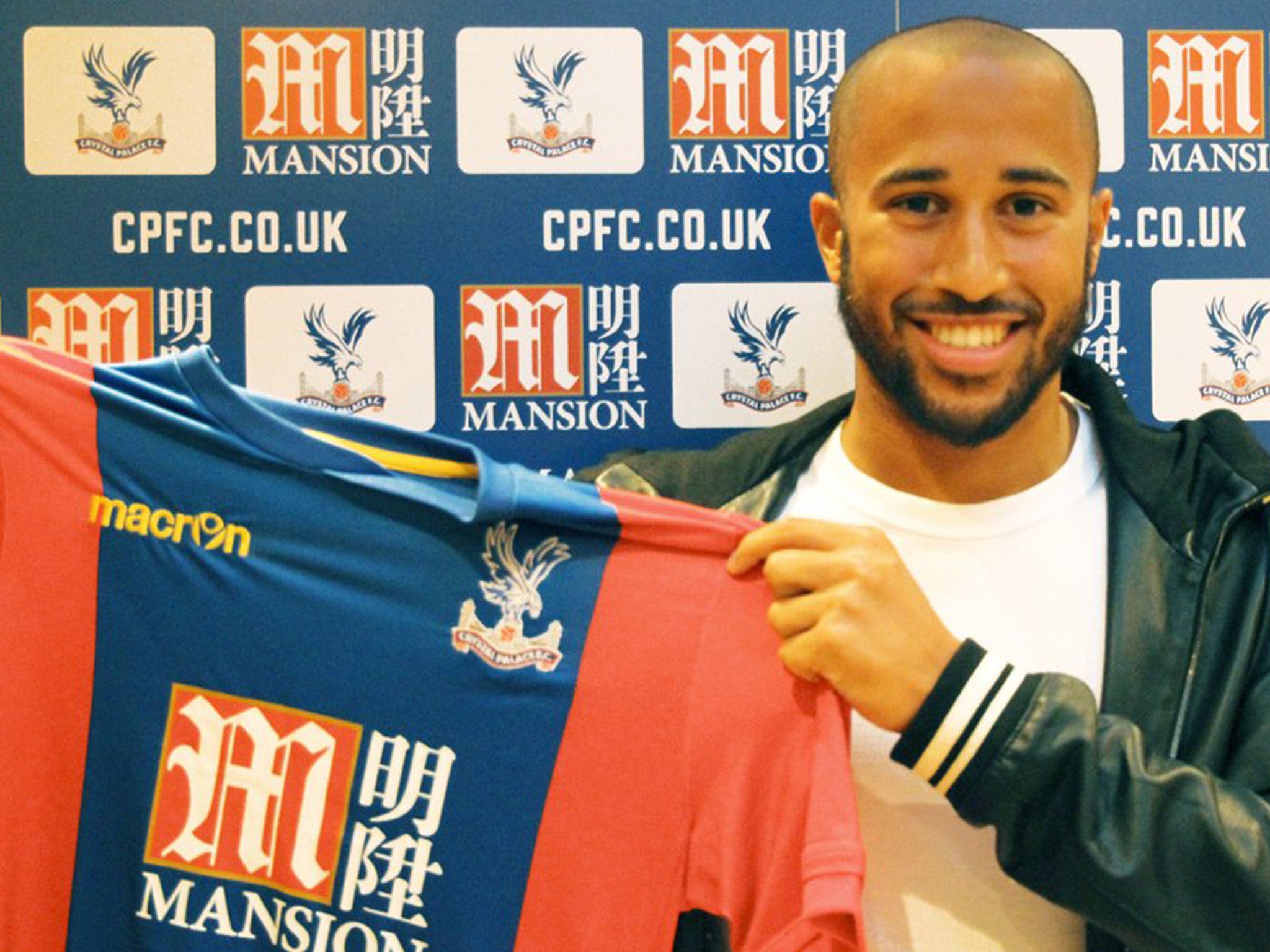 Andros Townsend is unveiled as a Crystal Palace player after sealing a £13m move from Newcastle