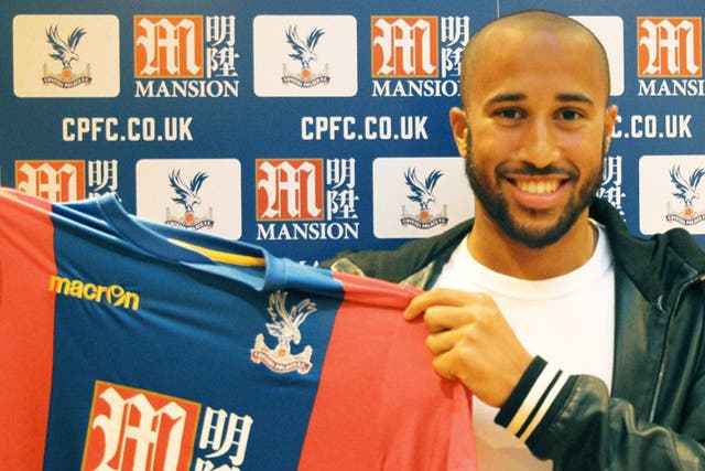 Andros Townsend is unveiled as a Crystal Palace player after sealing a £13m move from Newcastle