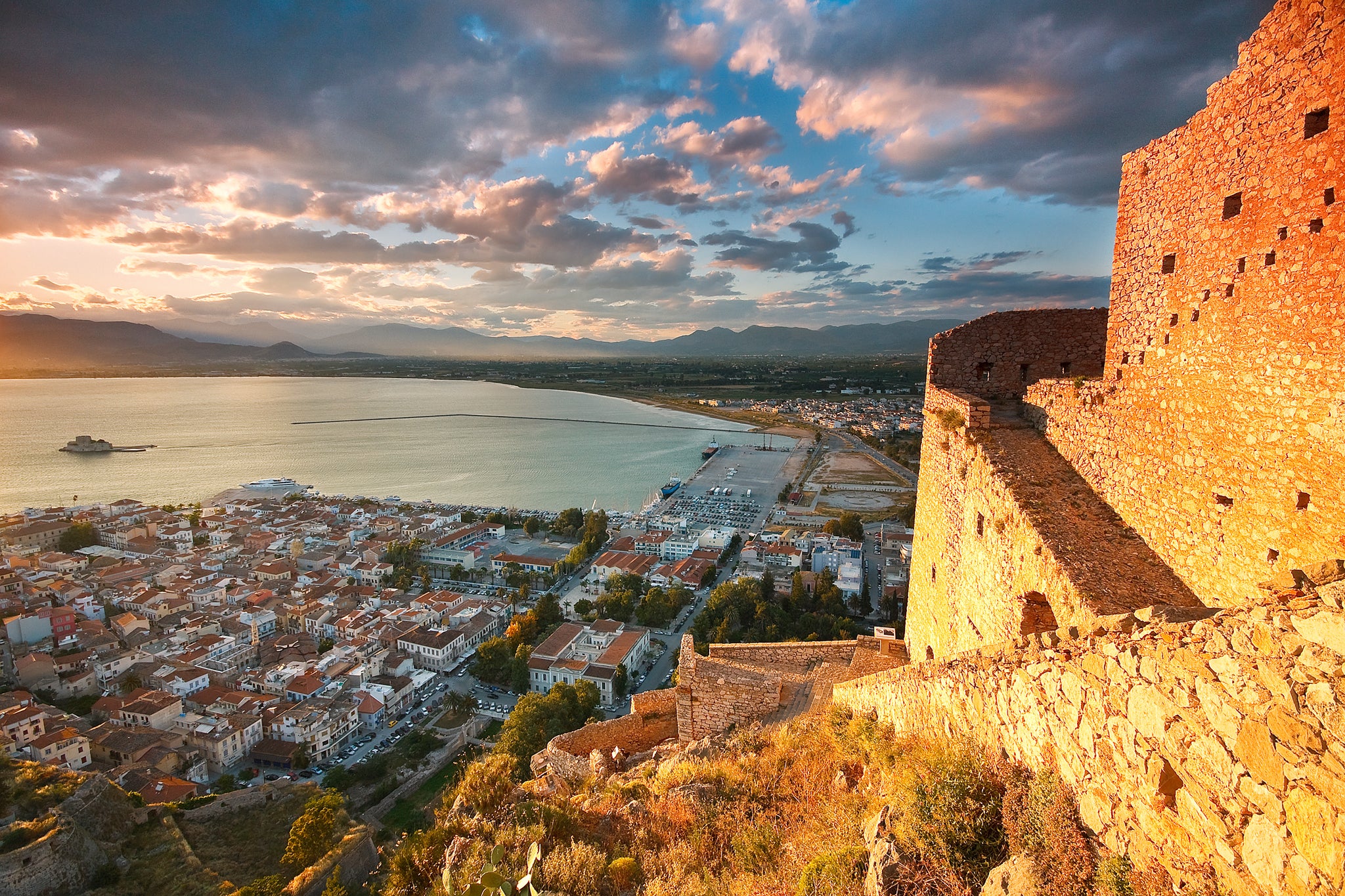 The port town of Nafplio makes a fine base from which to explore the Peloponnese