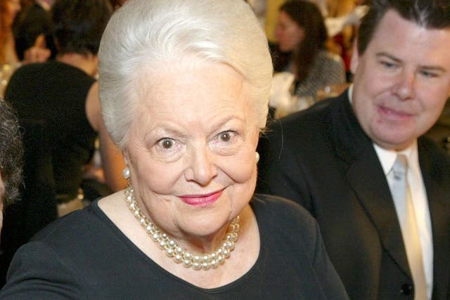 Ms de Havilland said she would celebrate her birthday with 'dear friends'