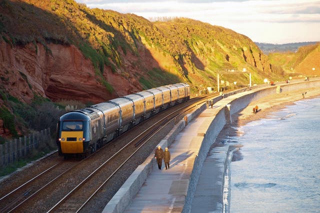 The Great Western Railway clings to the south coast of Devon