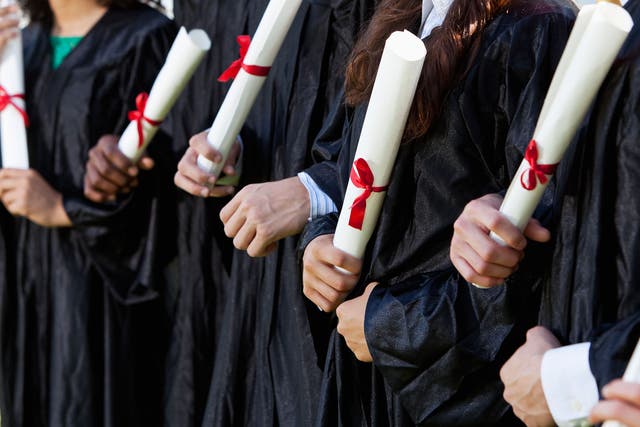 Some universities awarded top class degrees to more than a third of graduates