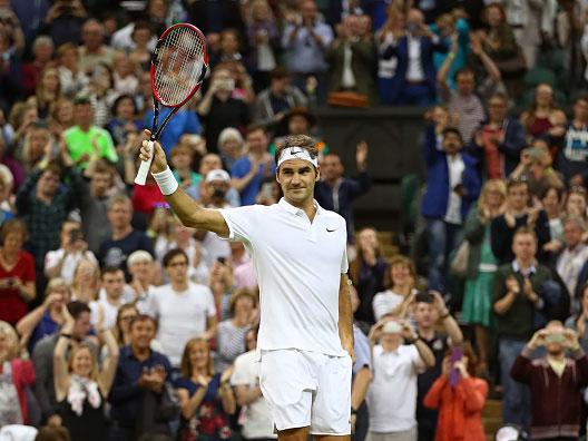 Roger Federer was in fine form as he overcame home hope Dan Evans on Friday night (Getty)