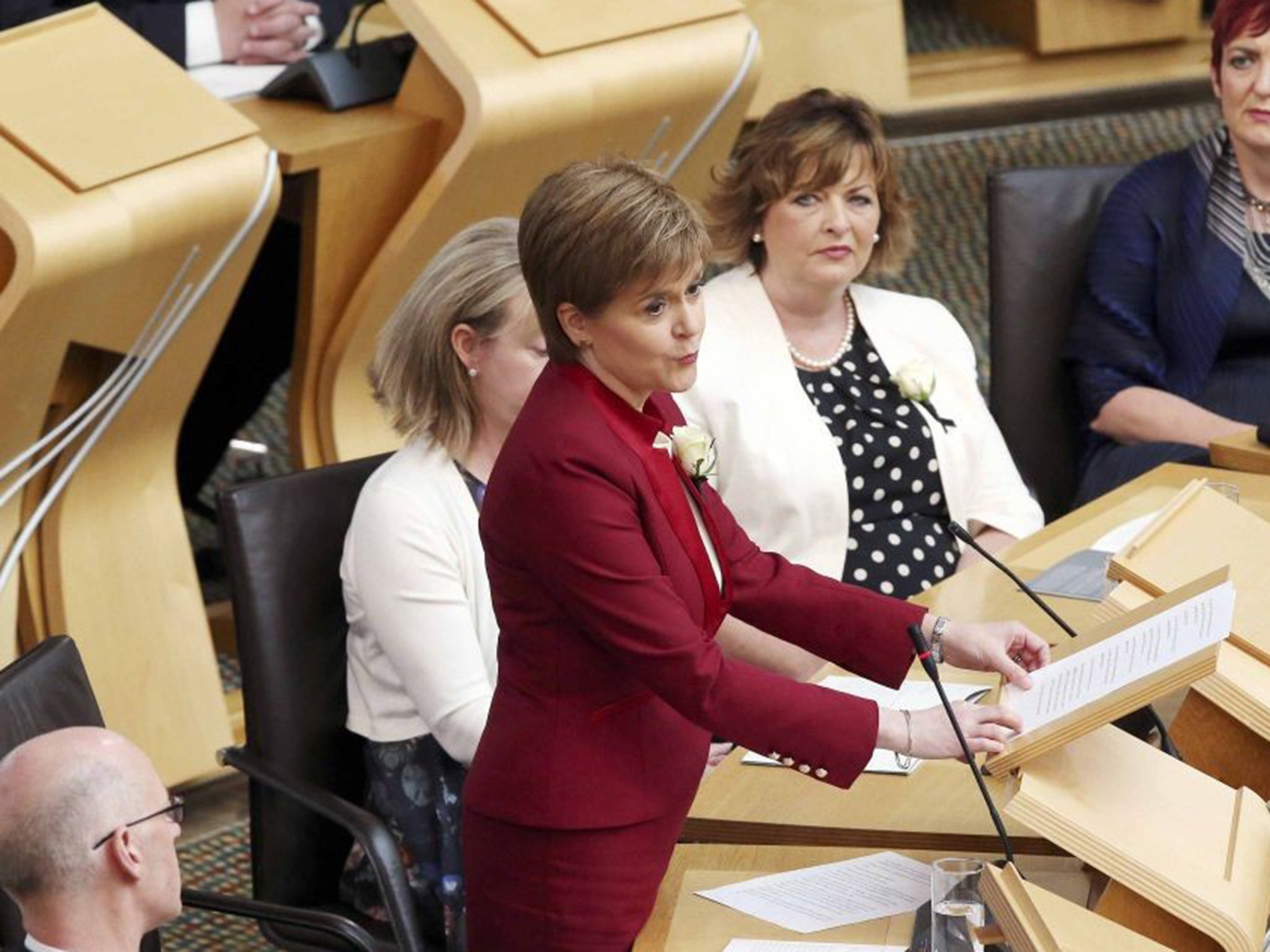 Nicola Sturgeon said she would listen to suggestions on how the Scottish Government could provide further reassurance to EU citizens in Scotland