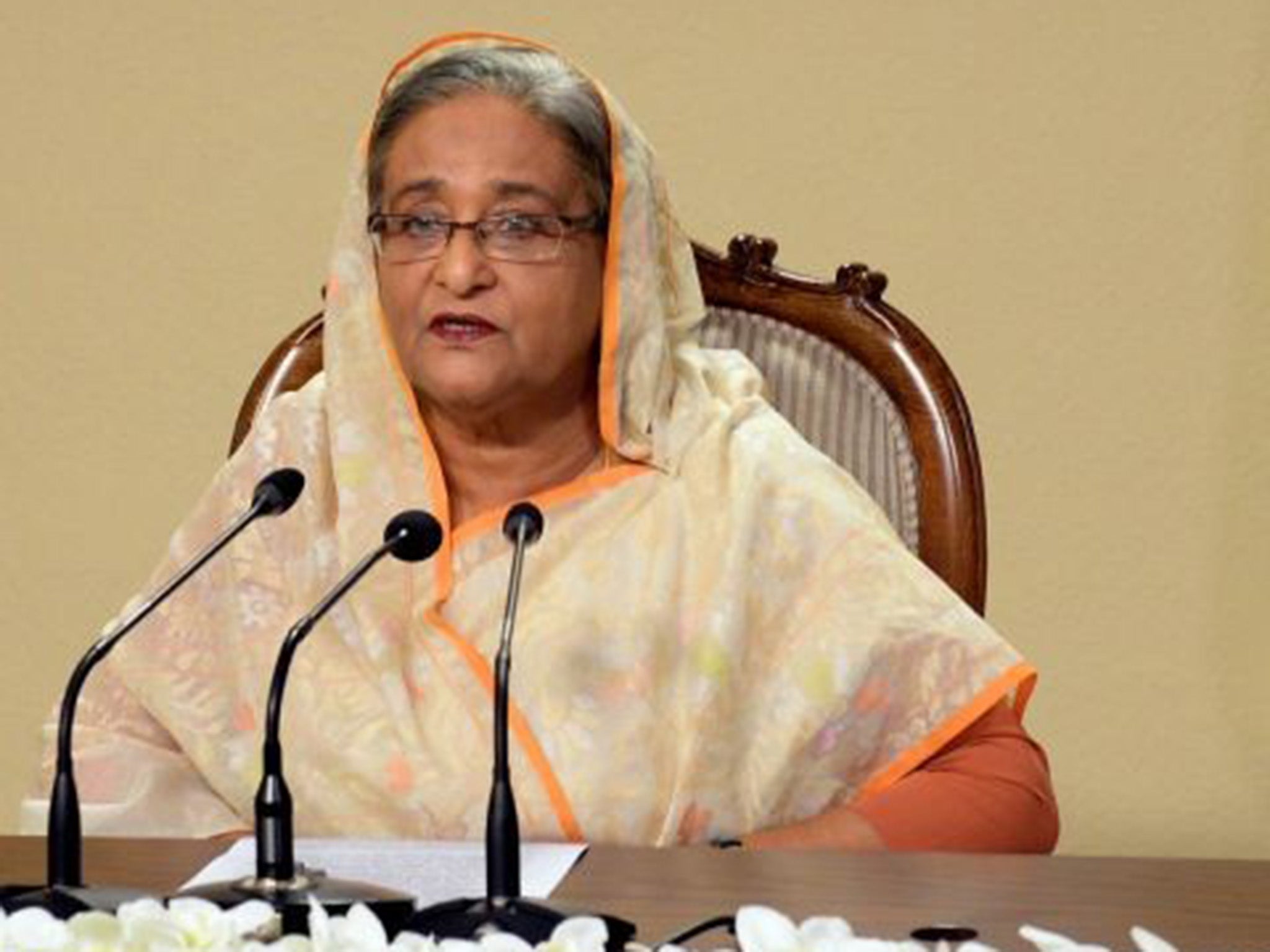 Bangladeshi prime minister Sheikh Hasina