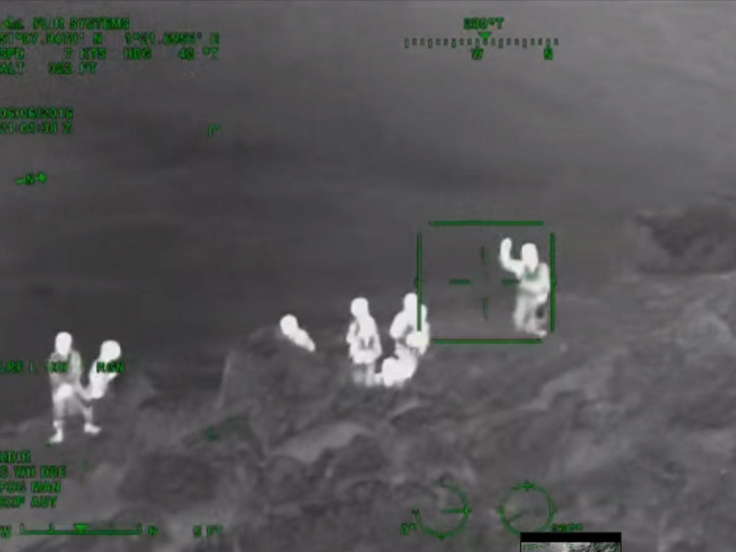 Footage of the rescue near Dover on 6 June from the Maritime and Coastguard Agency