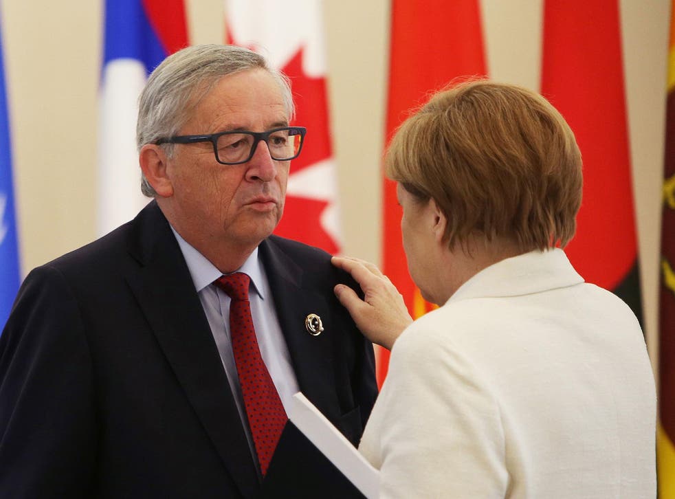 Angela Merkel is reportedly beginning to turn on EC president Jean-Claude Juncker