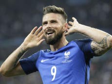 Read more

We're underdogs for Euro 2016 semi-final, insists Olivier Giroud