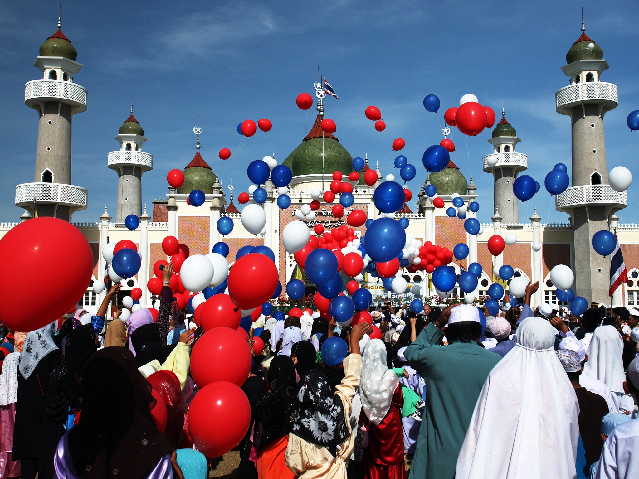 Eid al-Fitr marks the end of Ramadan, the Islamic holy month of fasting