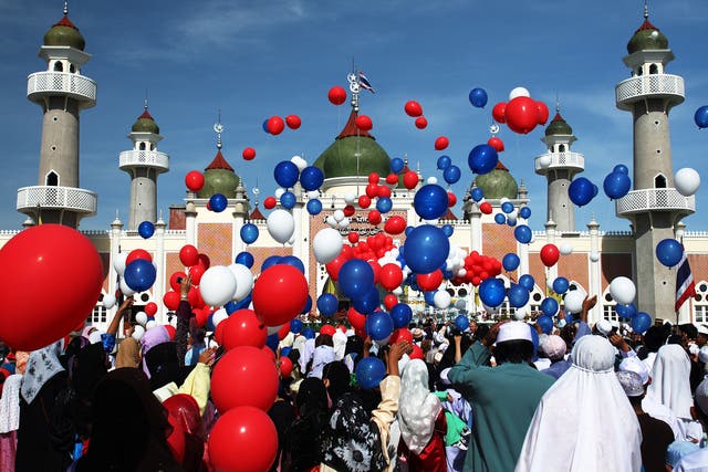 Eid al-Fitr marks the end of Ramadan, the Islamic holy month of fasting