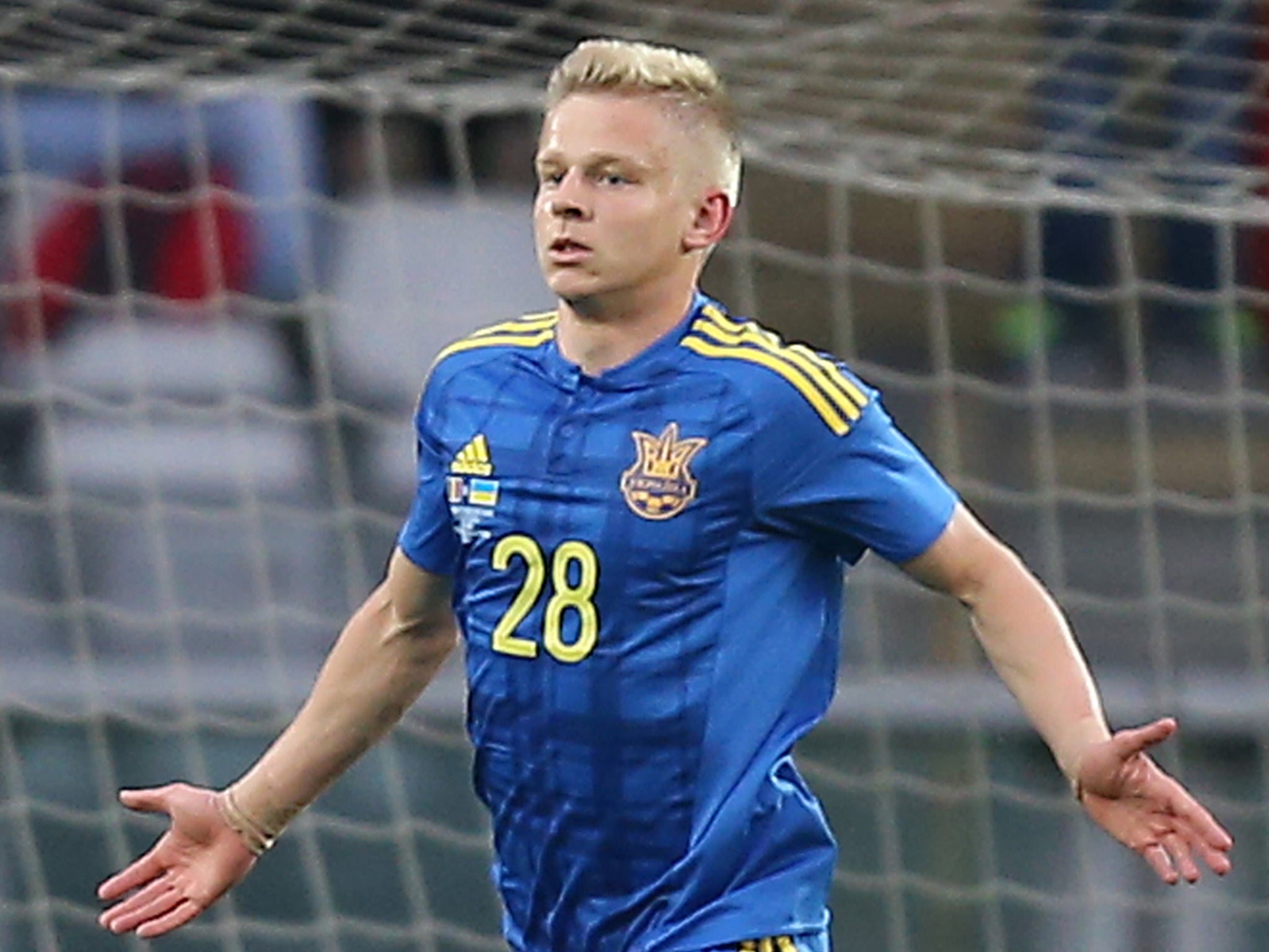 Zinchenko scored his first international goal against Romania in May
