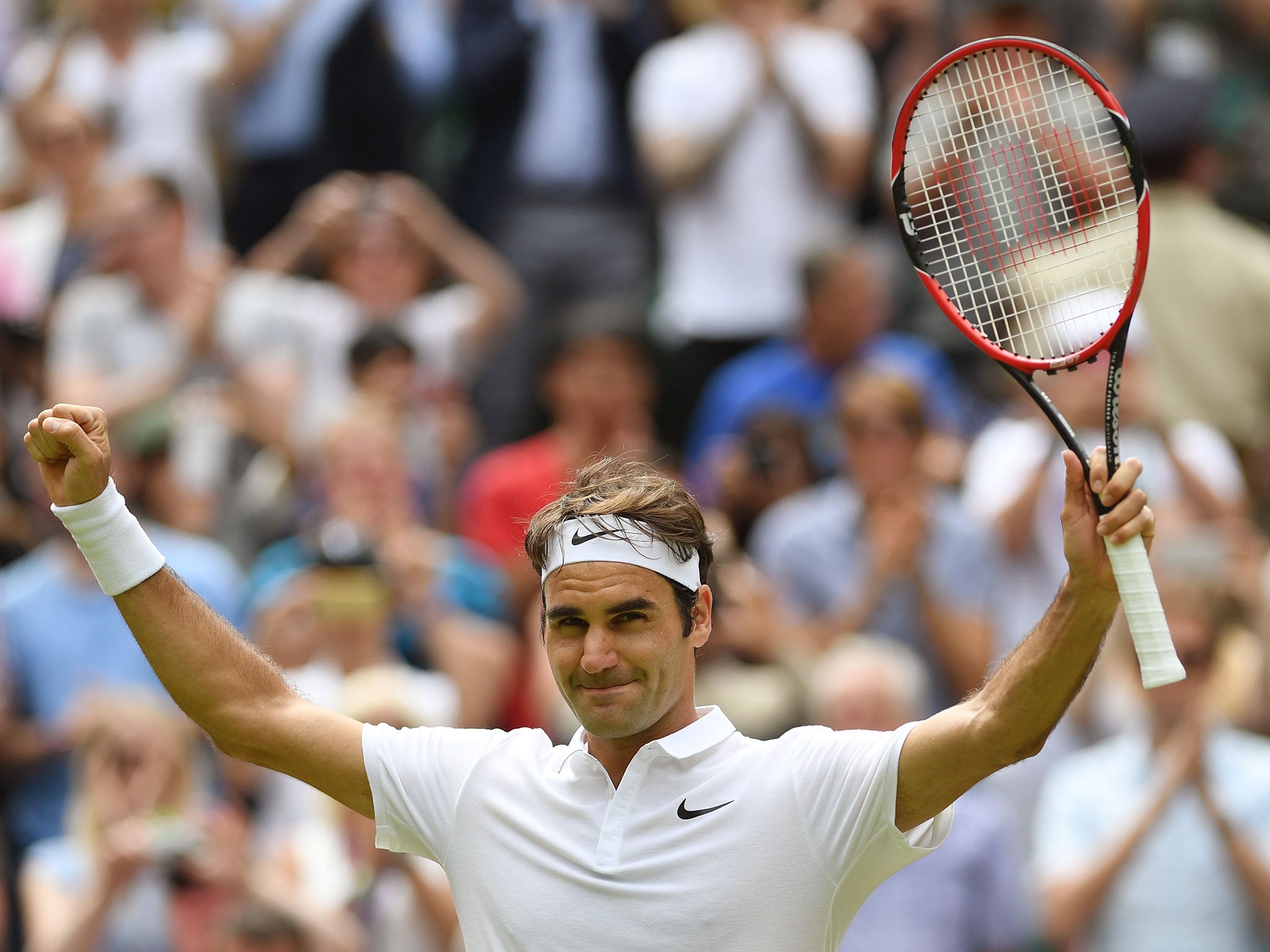 Roger Federer has yet to drop a set at this year's Wimbledon