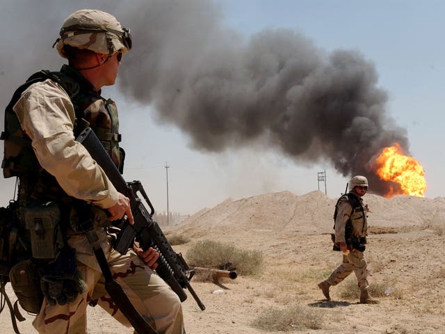 US soldiers during the invasion of Iraq