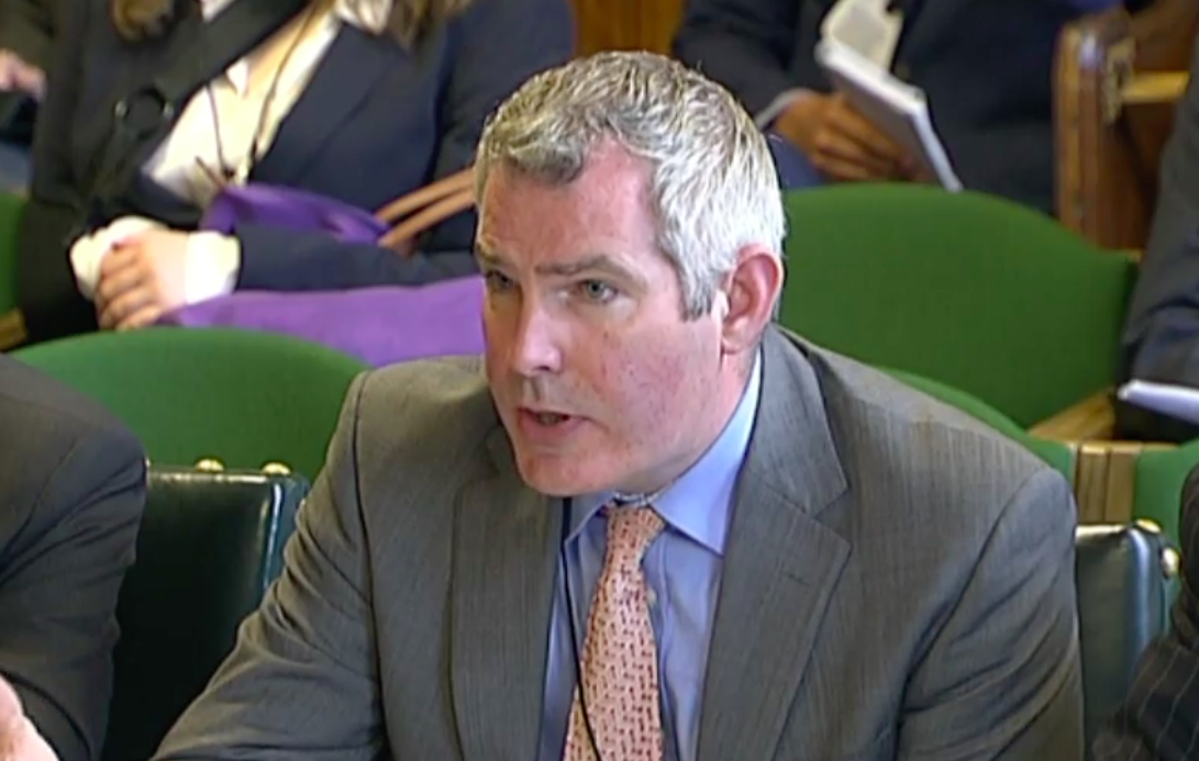 Professor Dougan giving evidence to the Treasury Select Committee