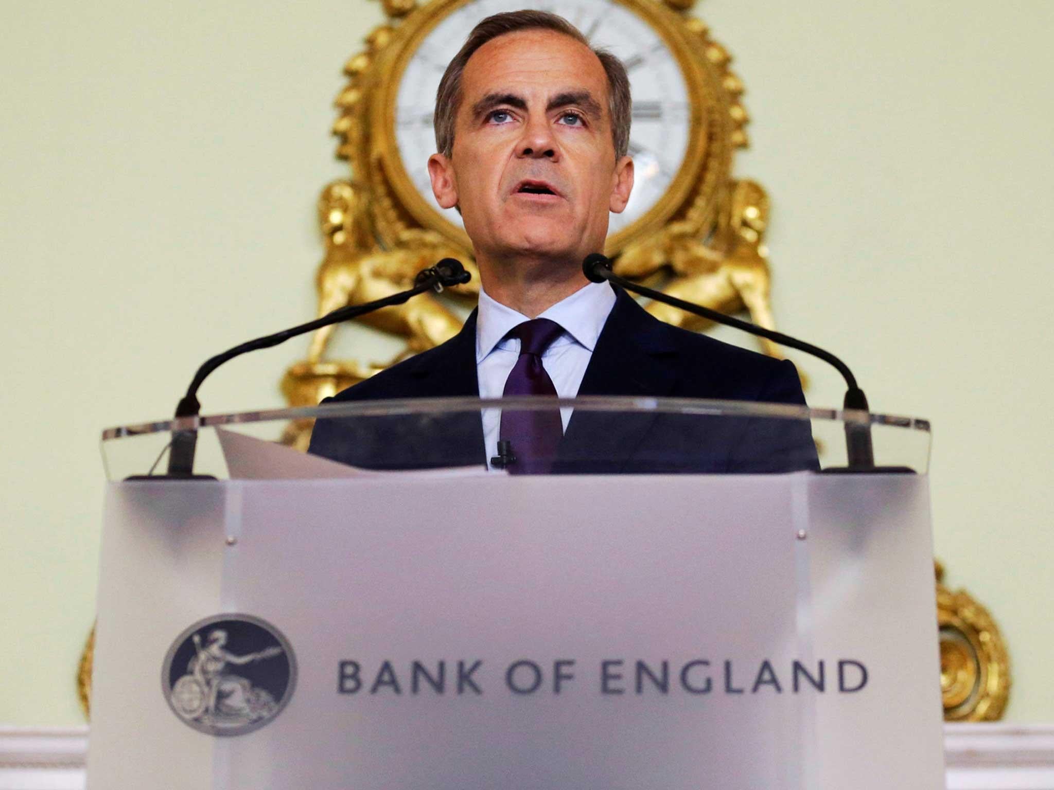 The governor of the Bank of England Mark Carney gives a press conference, his first since the leave result of the European Union referendum