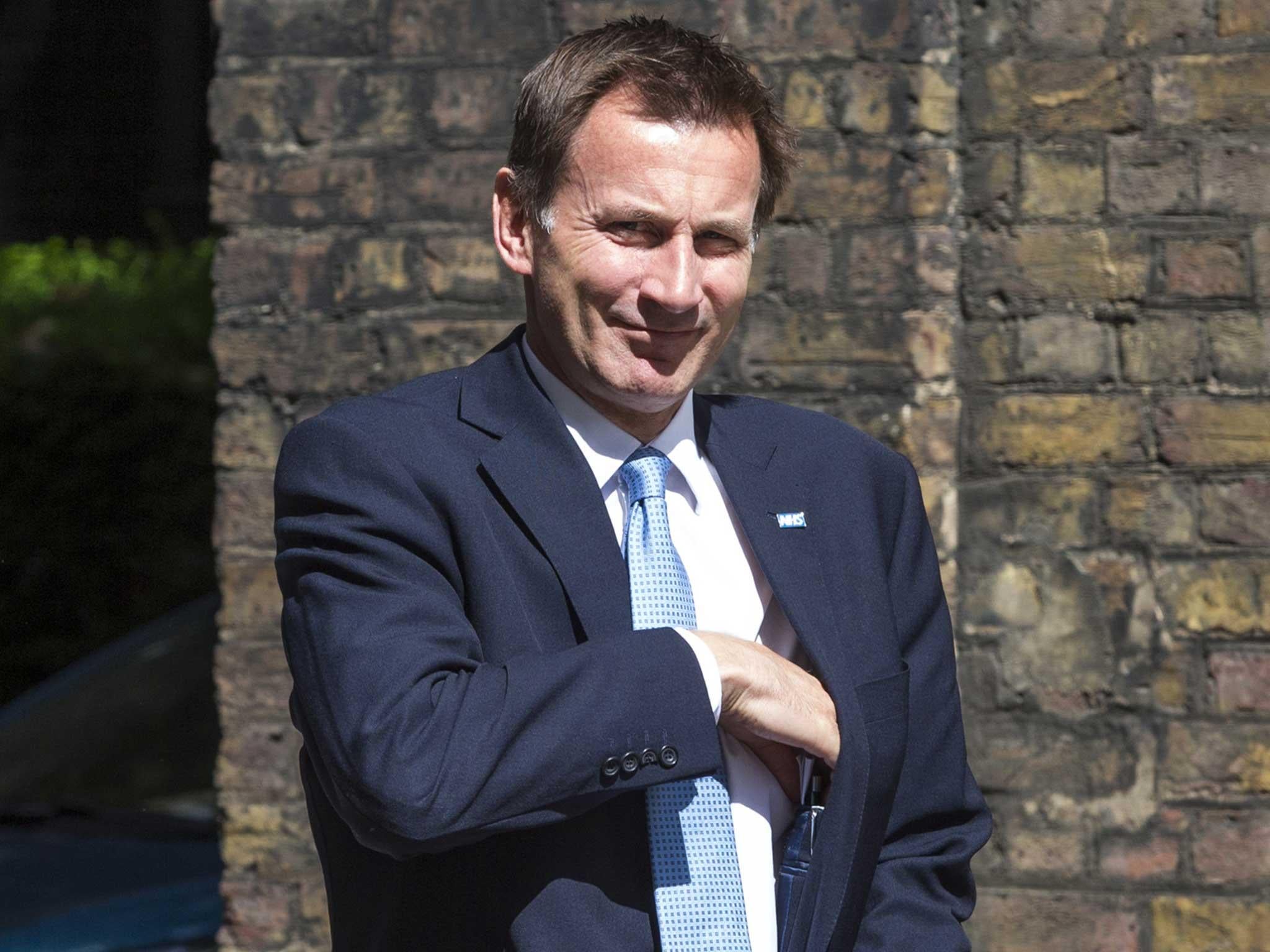 Mr Hunt is the UK's longest-serving Health Secretary