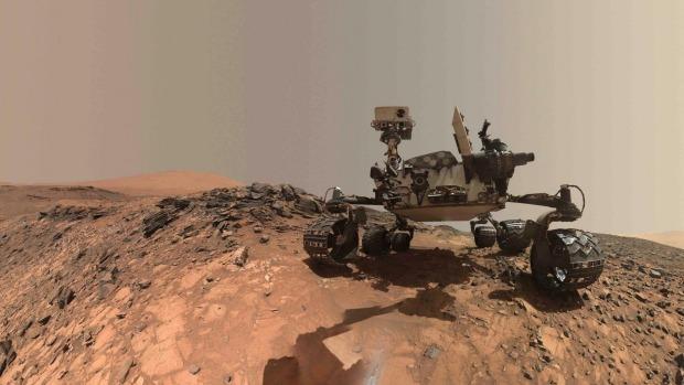 A selfie from Nasa's Curiosity Mars rover, which is collecting data from the planet's surface (Nasa)