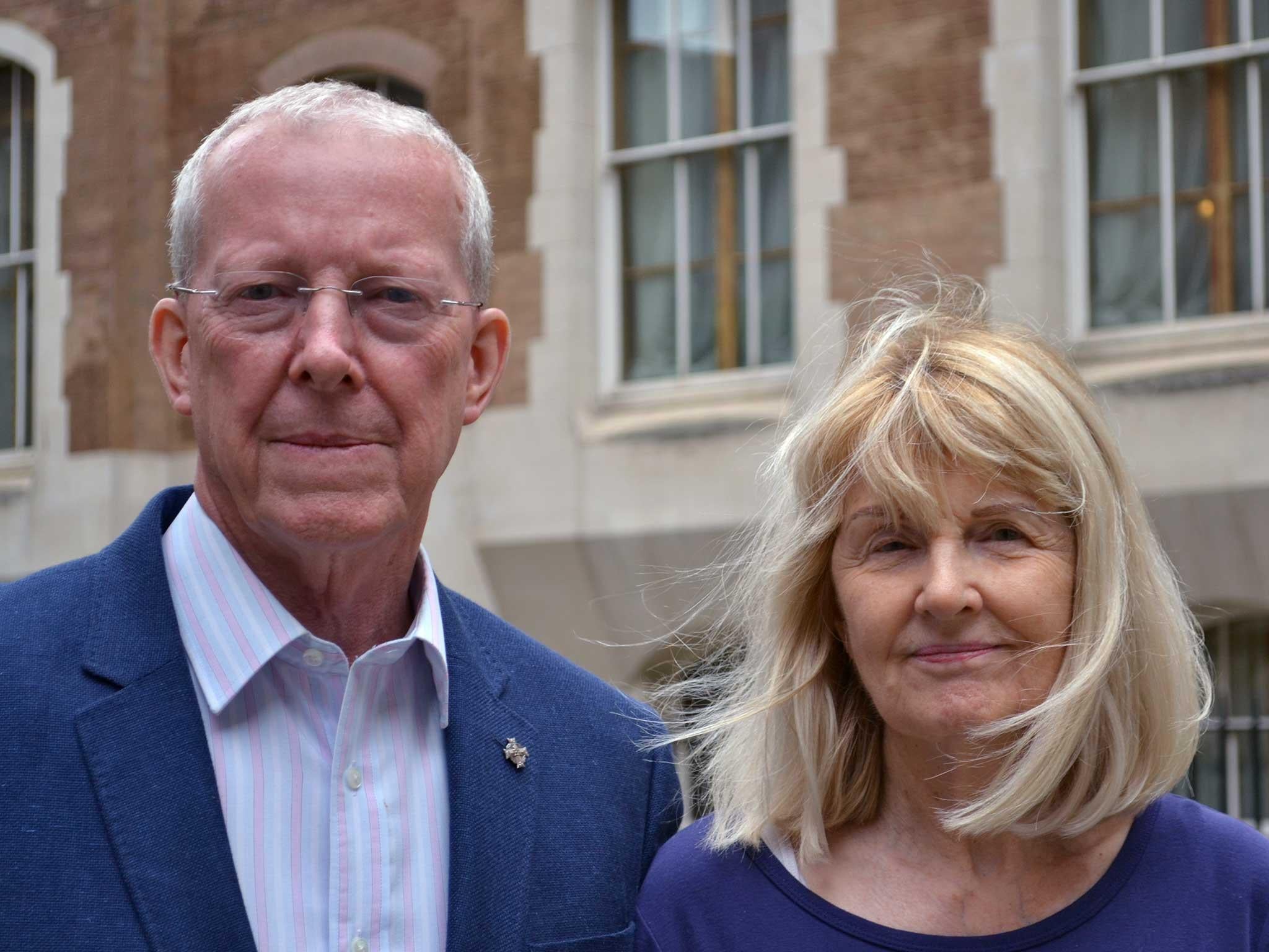 Roger Bacon, with his wife Maureen, said the report could lead to court actions