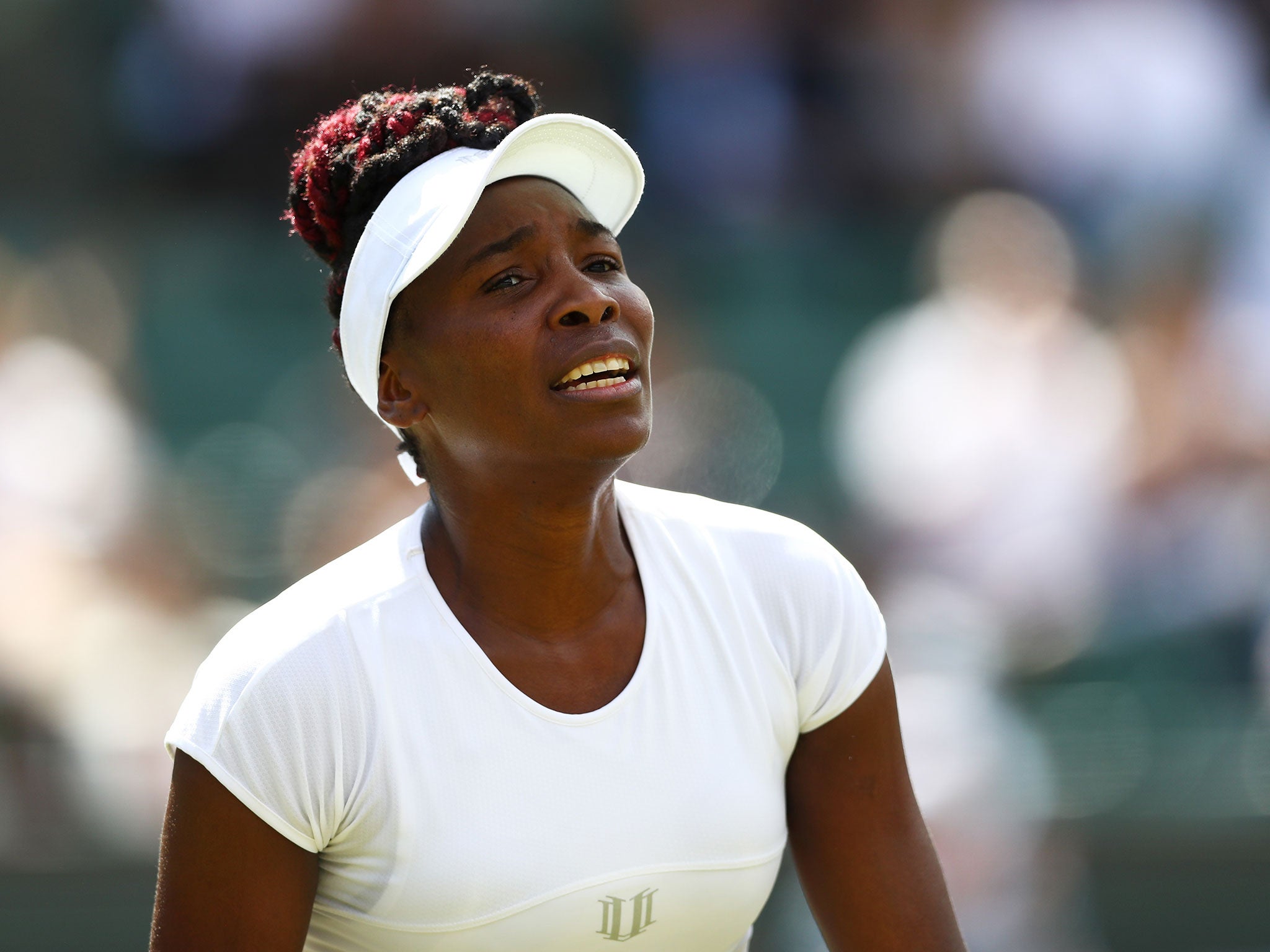 Venus Williams was beaten in straight sets