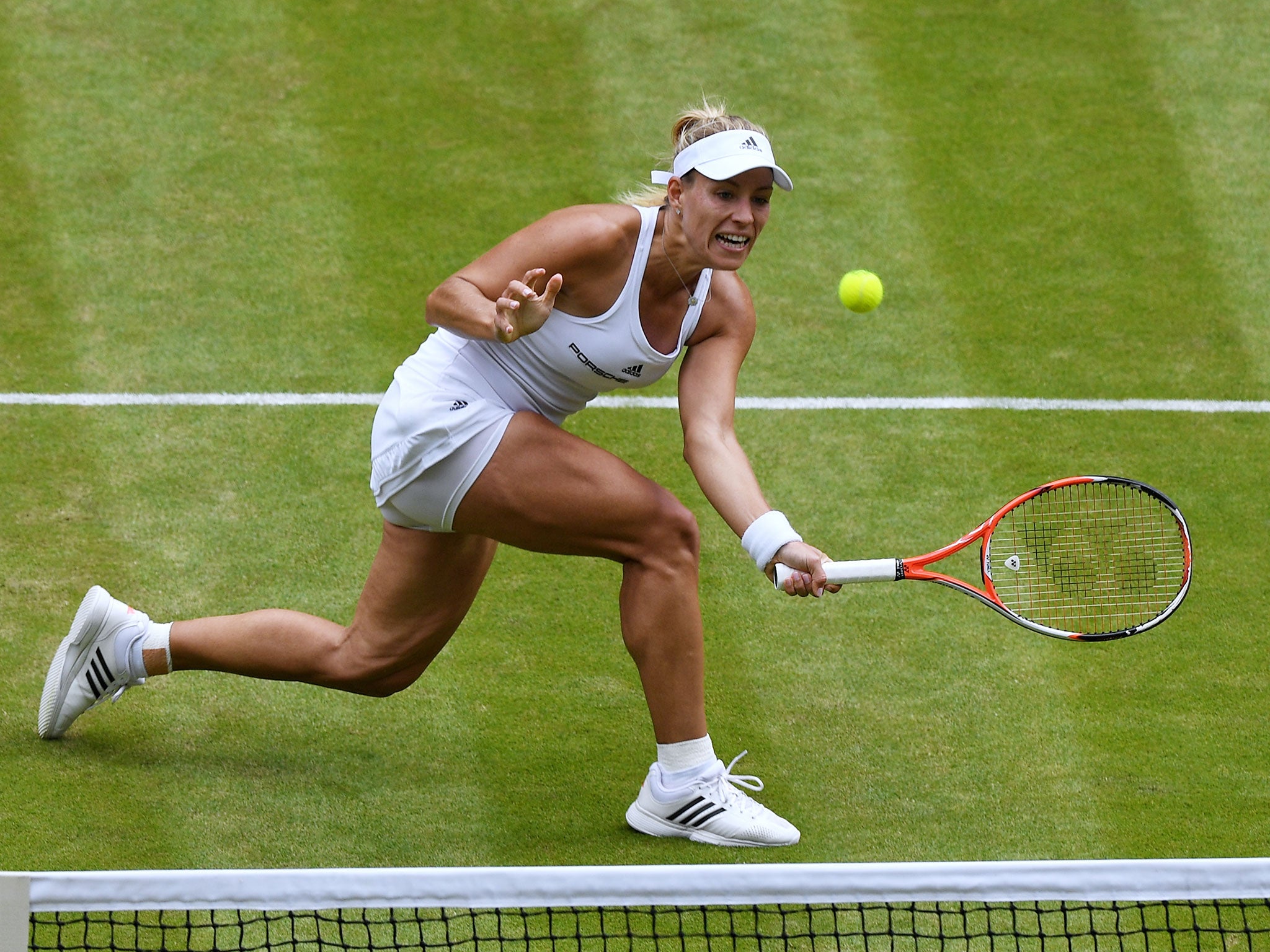 Angelique Kerber played some lovely drop shots in her quarter-final win