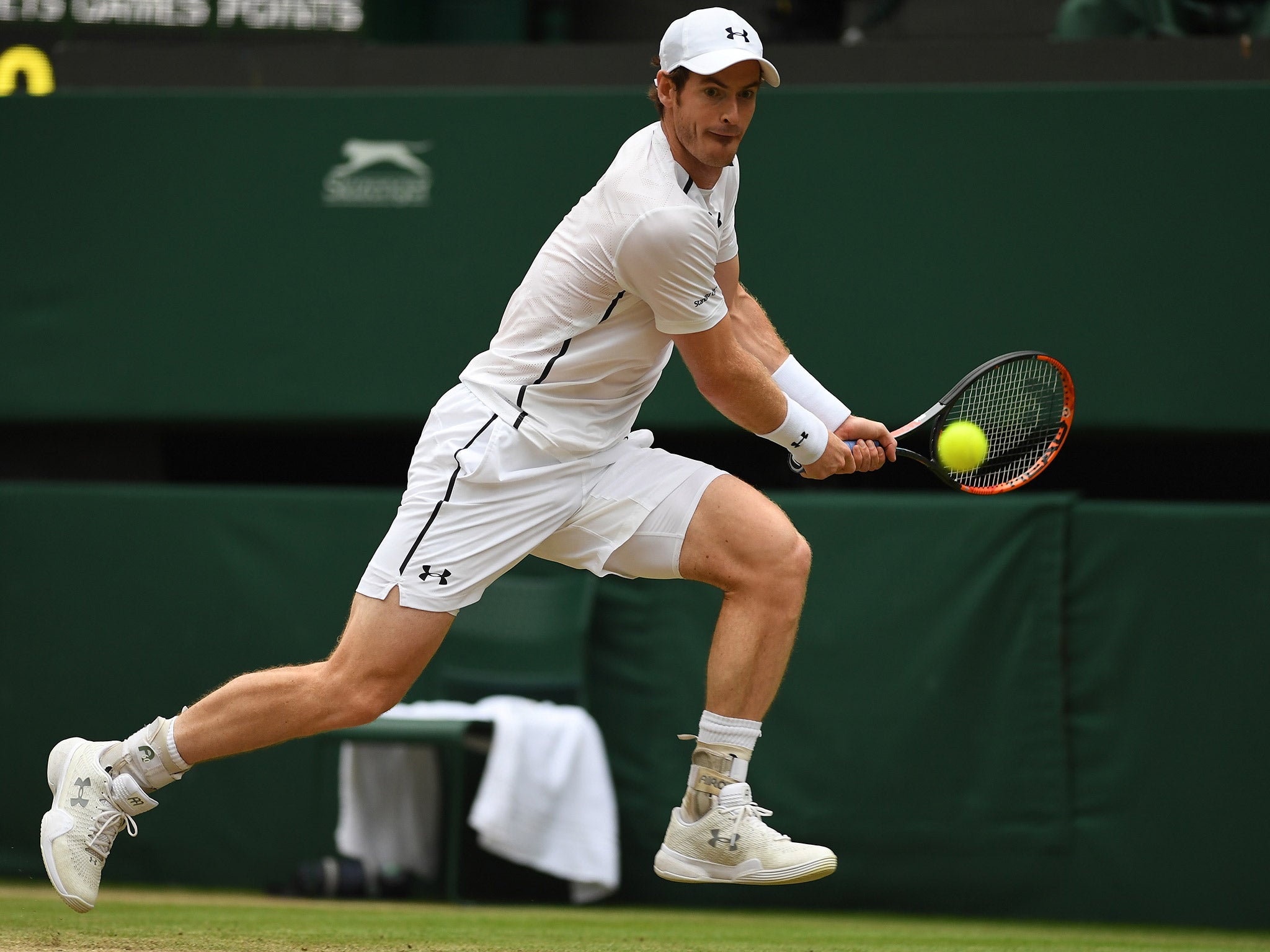 Andy Murray is in men's quarter-final action against Jo-Wilfried Tsonga
