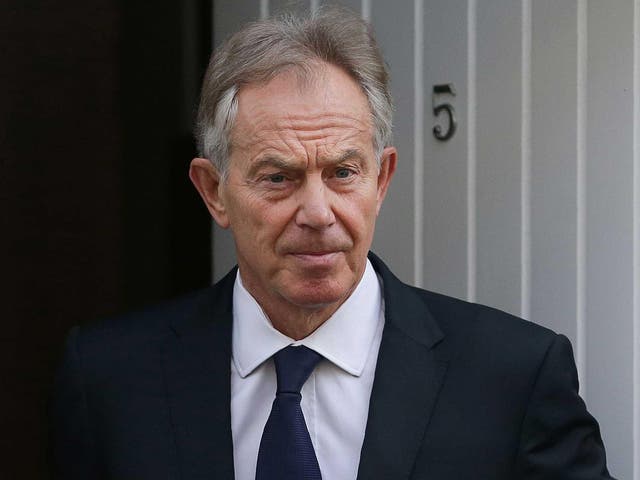 Tony Blair leaves his home in London, as the official inquiry into Britain's role in the Iraq war reports on Wednesday, 6 July, 2016