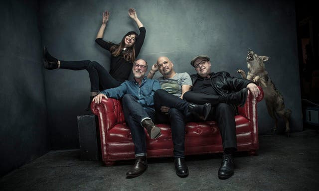 Pixies ahead of the release of their new album, Head Carrier