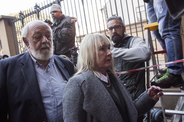 Barry and June Steenkamp arrive at court
