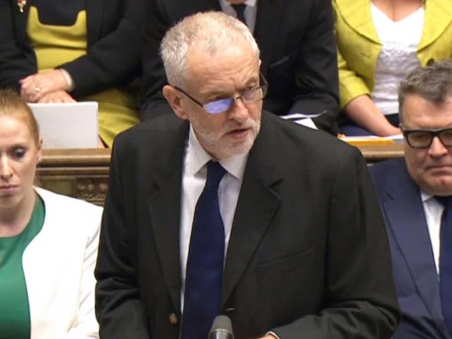 Jeremy Corbyn makes a statement to MPs in the House of Commons