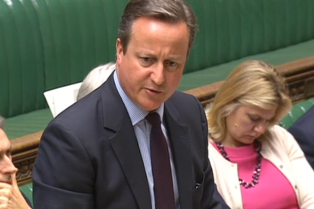 David Cameron rejected calls to apologise for the Tory role in the war