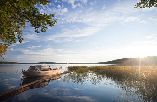 The tranquil waters of Lake Saimaa