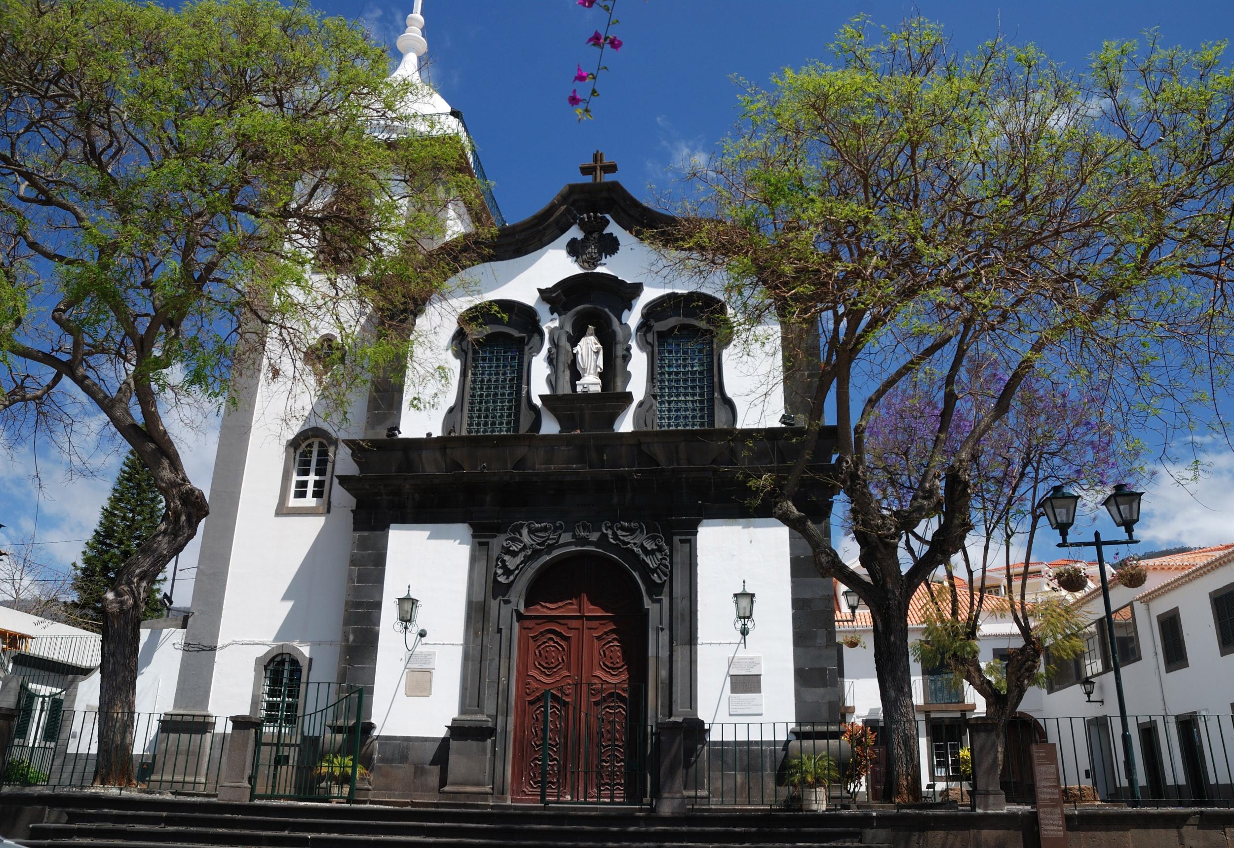 The Baroque facade of the Santa Maria Maior Church in Funchal