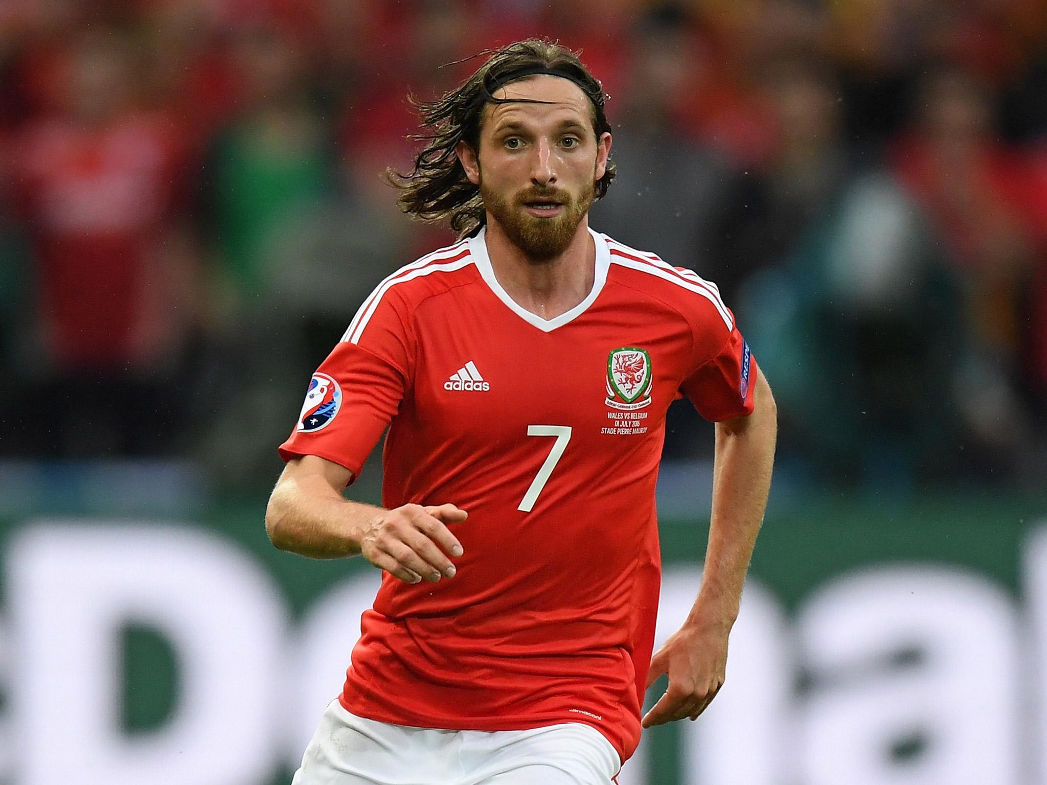 Joe Allen in action for Wales during their remarkable Euro 2016 campaign