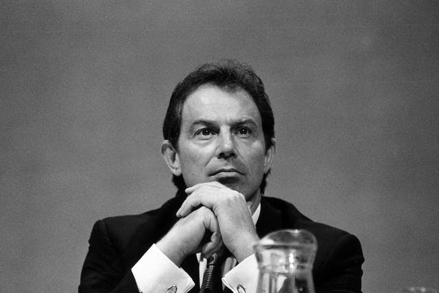  Tony Blair at a Labour party conference in Brighton in 1997