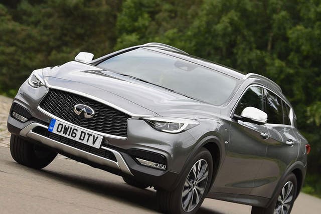 The QX30 doesn't feel particularly distinct from the hatchback on which it’s based