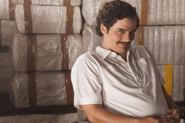Wagner Moura plays Pablo Escobar in the Netflix show