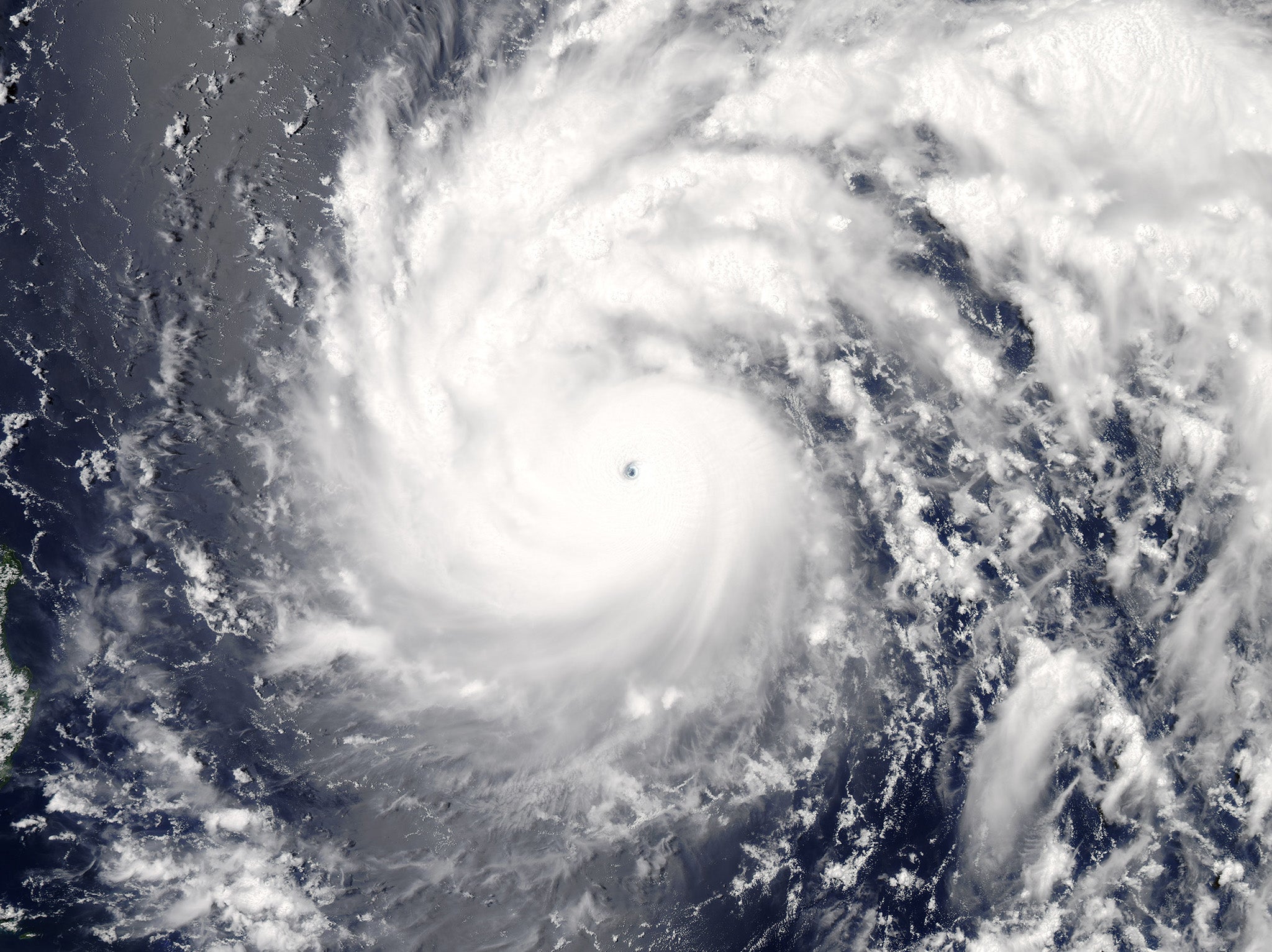 NASA sateillite image shows Typhoon Nepartak as it approaches Taiwan and the Philippines