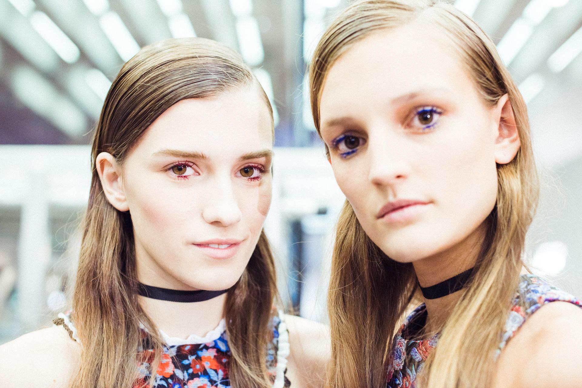 Backstage at Mary Katrantzou Spring/Summer 2016