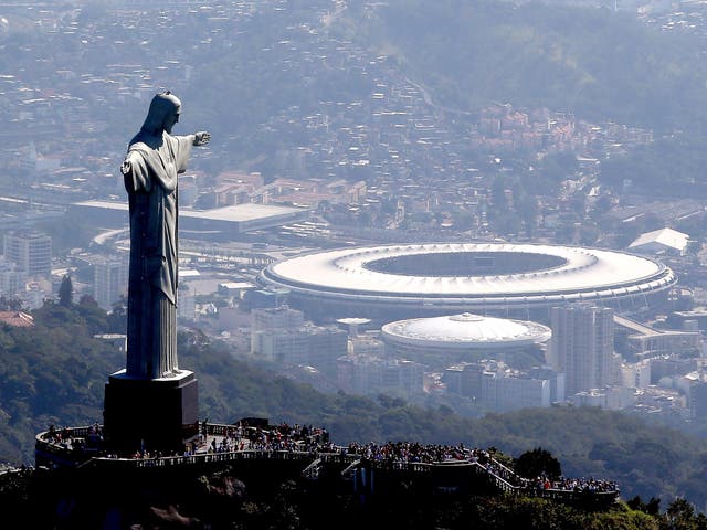 Rio de Janeiro: Christ the Redeemer with the Maracana Stadium in the background