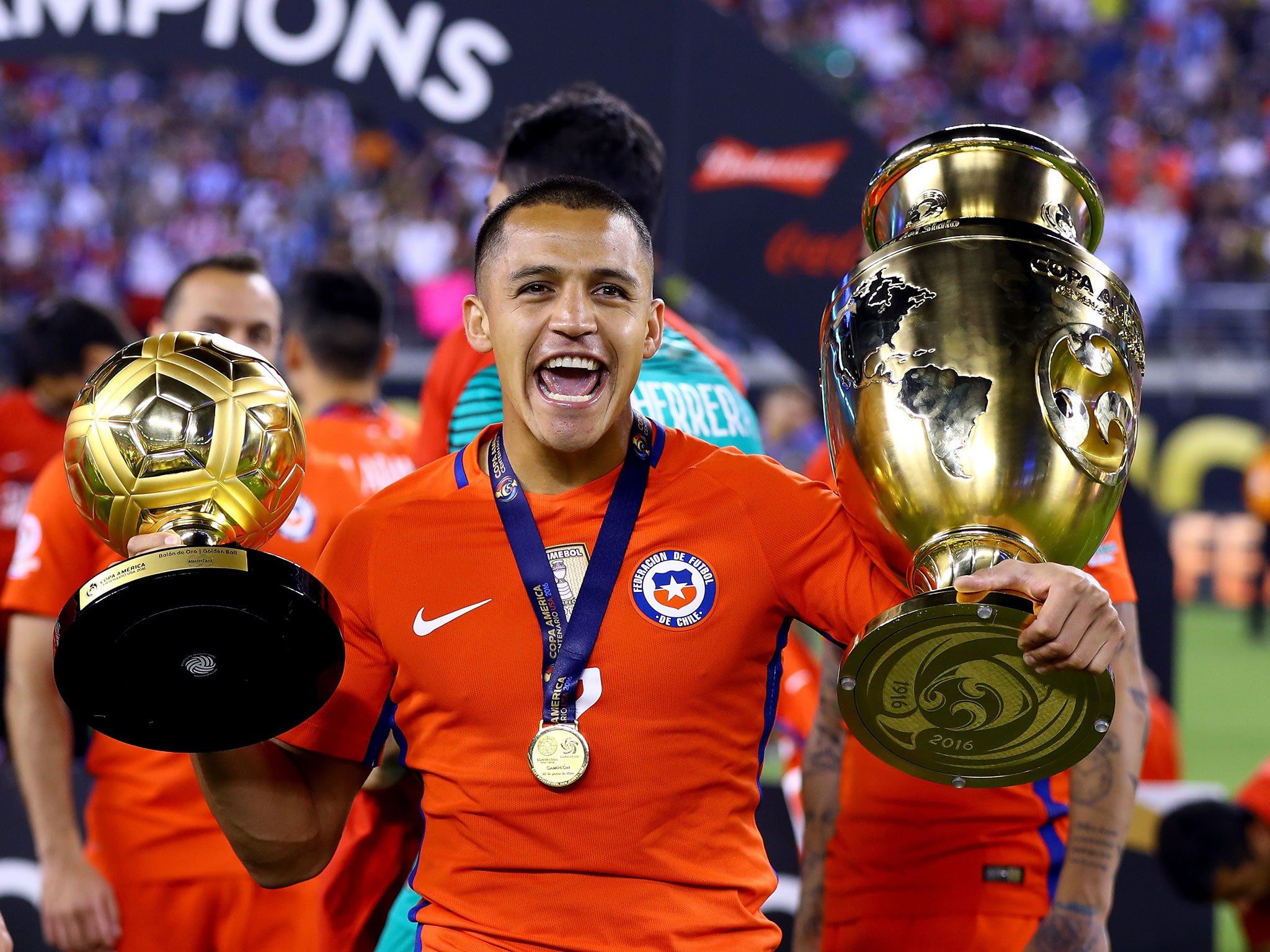 Alexis Sanchez helped guide Chile to Copa America glory