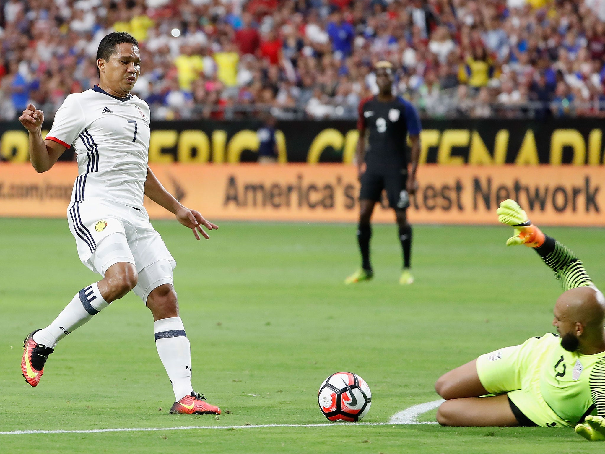
Carlos Bacca in action for Colombia 