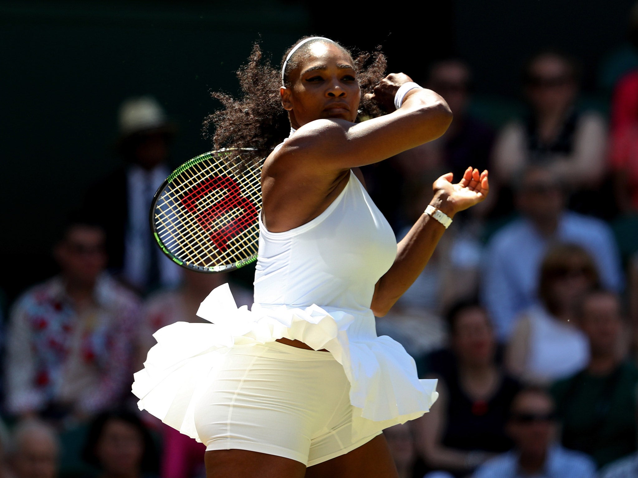 Serena Williams defended female tennis players' right to earn the same prize money as male players