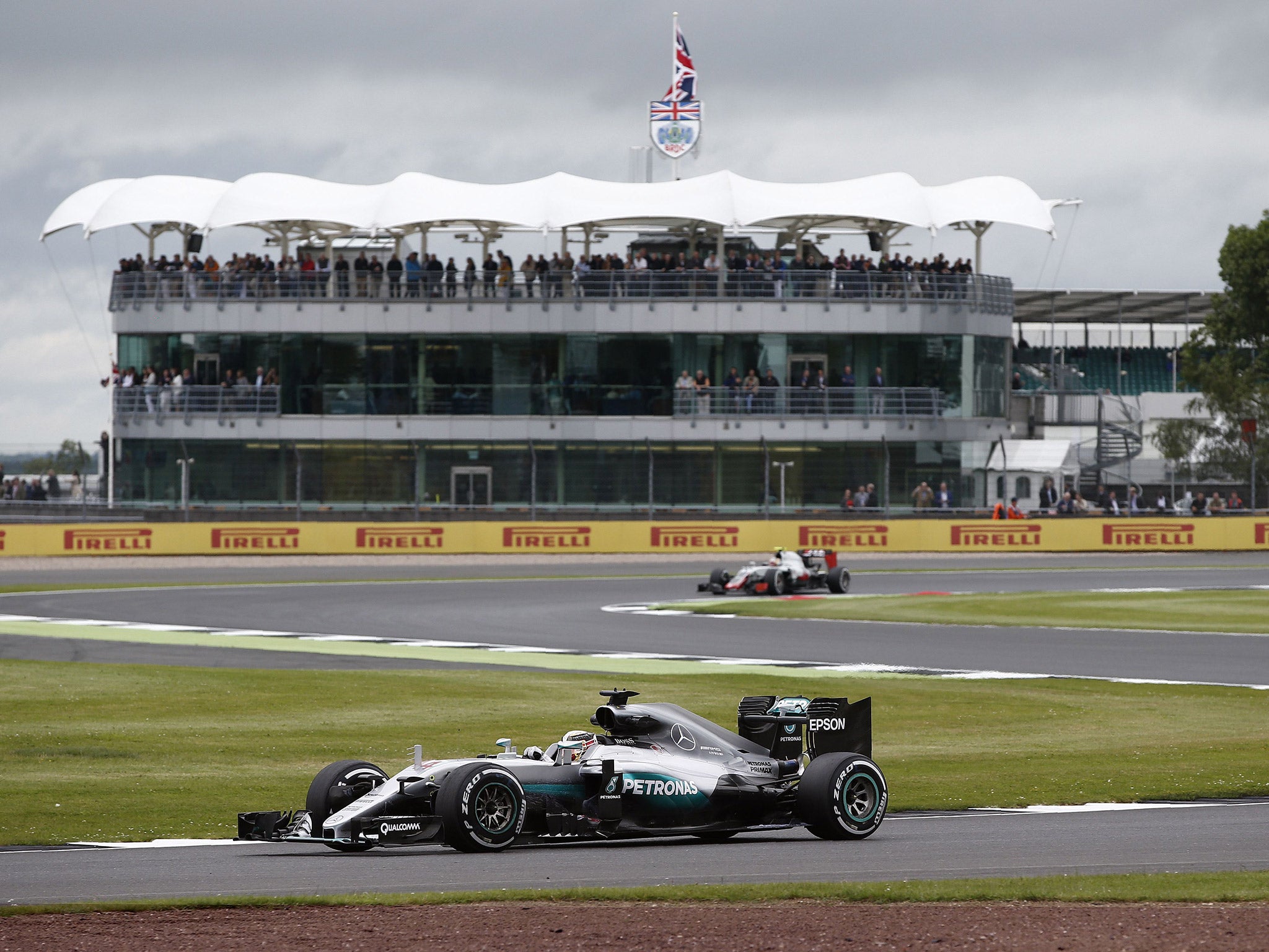 Lewis Hamilton set the fastest time in first practice, edging his Mercedes teammate Nico Rosberg