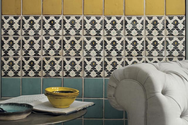 The Marrakech Targa tiles are suitable for walls and floors