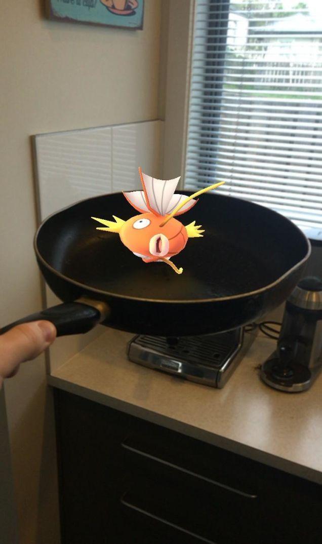 In a frying pan